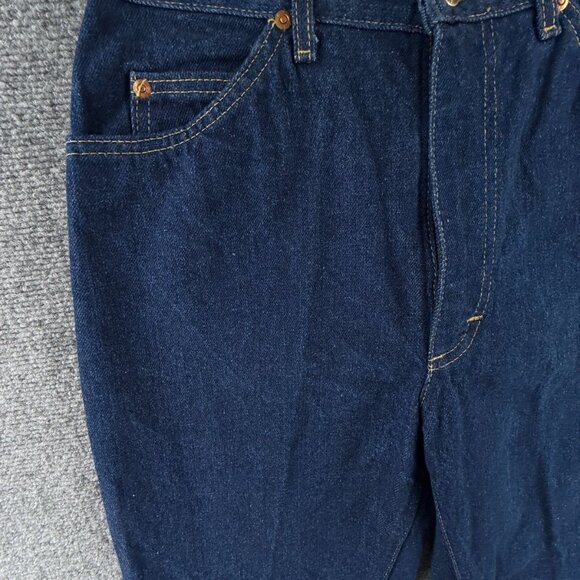 VTG NOS Lee Denim Jeans Dark Wash Ms. Petite 12 Rider USA All Cotton ACTL 27X29 - Picture 3 of 16
